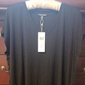 NWT Eileen Fisher long black tee shirt size M